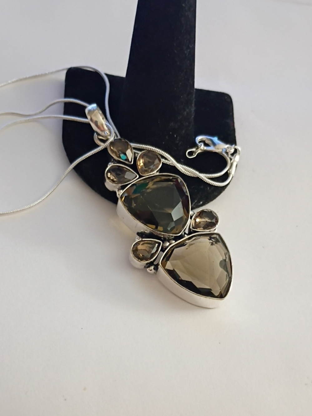 Huge Beautiful Smoky Topaz Wedding Pendant 🌼🌼🌼🌼🌼🌼🌼🌼🌼